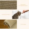 PawHut Cat Scratching Board, Cat Scratching Pad for Indoor Cats, Cat Scratcher with Catnip, 60 x 29.5 x 29cm - Brown