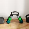 SPORTNOW Dumbbells Set with Carry Storage Rack, Set of 6 Weights for Home Gym, Kettlebell Training Weight Lifting Exercise, 2 x 1kg, 2 x 3kg, 2 x 5kg, Grey