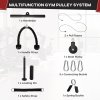 SPORTNOW Cable Machine Pulley System, Lat Pull Down System with DIY Loading Weight for Home Gym Biceps Triceps Arm Shoulder Back Training