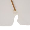 Outsunny 3.3m Wooden Garden Parasol Umbrella, Outdoor Sun Shade Canopy with 8 Bamboo Ribs, Ruffles and 4.7 cm Wood Pole for Balcony Deck Yard Market Beach Pool, Cream White