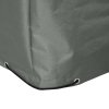 Outsunny 600D Oxford Outdoor Garden Furniture Sofa Set Cover, Waterproof Anti-UV Rattan Sun Lounger Protection Protector Cover, 275L x 205W x 90Hcm, Grey