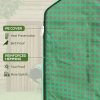 Outsunny Walk-in Greenhouse Cover Replacement with Roll-up Door and Mesh Windows, Reinforced PE Hot House Cover, COVER ONLY, 140 x 73 x 190cm, Green