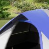 Outsunny Camping Tent, 2 Man Dome Tent, 3000mm Waterproof, with Sewn-in Groundsheet, Carry Bag and Top Hook, for Fishing Hiking Festival, Grey and Dark Blue