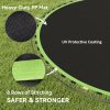 SPORTNOW Trampoline Replacement Mat with Eight Rows of Stitching, Spring Pull Tool, 42 V-Hooks, for 8ft Trampoline, Using 14cm Springs, Trampoline Jumping Mat, Green