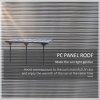 Outsunny Outdoor Patio Wall-mounted 4.35 x 3(m) Gazebo Pergola, Aluminum Post, PC Roof