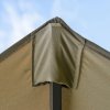 Outsunny 4.6m Garden Parasol Double-Sided Sun Umbrella Patio Market Shelter Canopy Shade Outdoor with Cross Base - Khaki