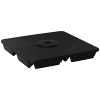 Outsunny Set of 4 Parasol Base Weights, Sand Filled Umbrella Base for Banana Hanging and Cantilever Umbrella Parasol Up to 80kg, Black