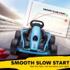 HOMCOM 24V Electric Go Kart for Kids, Drifting Ride-On Racing Go Kart with Slow Start, Music, Horn Honking and Safety Belt, for 8-12 Years Old, Blue