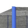 SPORTNOW 8ft Trampoline Net Replacement with 6 Plastic Pole Covers, Weather-Resistant Trampoline Netting Replacement with Zipped Entrance, Poles Not Included, Blue