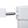 PawHut Pressure Fit Safety Gate for Doorways and Staircases, Dog Gate w/ Auto Closing Door, Pet Barrier for Hallways w/ Double Locking, Openings 75-103CM - White