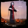 Outsunny 10 FT Halloween Inflatable Skeleton, Scary Halloween Decoration, Inflatable Giant Long Tongue Skeleton Blow Up Decoration with Built-in LED Lights for Yard Garden Indoor Outdoor Decor