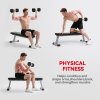 HOMCOM 2x20KG Rubber Hex Dumbbell Portable Hand Weights Dumbbell Home Gym Workout Fitness Hand Weight