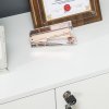 Vinsetto Filing Cabinet with Locking Doors & Shelves, 2-Tier Lockable Storage Cabinet with 2 Keys for Home Office, 80W x 40D x 80H cm, White