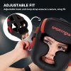 SPORTNOW Boxing Headguard, Boxing Headgear Helmet with Adjustable Strap for Full Face Protection for Kickboxing, Sparring, Martial Arts, Karate, Taekwondo, Red/Black