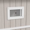 PawHut Outdoor Cat House, Wooden Cat Shelter 2 Tiers Feral Cat house with Removable Bottom, Escape Doors, Asphalt Roof, for 1-2 Cats - Light Grey