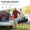 Outsunny 3x3(m) Pop Up Gazebo, Foldable Party Tent with Wave Edge and Carry Bag, Height Adjustable Festival Camping Canopy for Garden Outdoor, Grey
