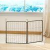 PawHut Dog Pen, 2 Panel Puppy Pen, Portable, Detachable, For Small Dogs, 60cm Tall, Black