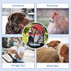 PawHut Dog Pram Rain Cover, Cover for Dog Stroller Buggy, with Front, Rear Entry