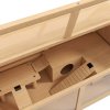 PawHut Wooden Hamster Cage, Gerbil Cage for Syrian Hamster with Exercise Play House, Openable Top 85 x 45 x 44cm - Nature