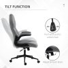 Vinsetto Gaming Chair, Office Desk Chair, Comfy Computer Chair with Adjustable Arms and Rolling Wheels for Home Work Study, Light Grey