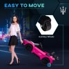 AIYAPLAY Maserati GT2 Licensed 12V Electric Car for Kids, Kids' Electric Ride on with Suspension System, Remote Control, USB, Music, Horn, Lights, Auxiliary Wheels, for Ages 3-5 Years, Pink
