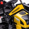 HOMCOM 6V Electric Kids Ride On Digger Excavator Construction Tractor Music Headlight for 3-5 years Yellow