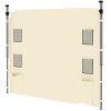 Outsunny Gazebo Side Panel, Canopy Sidewall Panel with 4 Mesh Bags and 2 Storage Pockets for 3 x 3 m Straight Leg Pop Up Gazebos, 1 Pack Sidewall Only, Beige