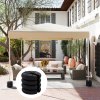 Outsunny Pop up Canopy Weight Set of 4, Heavy Duty Sand Fillable Tent Leg Weights for Marquee Party Tent Canopy, Total 20kg
