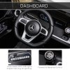 HOMCOM Mercedes Benz G500 Licensed 12V Kids Electric Ride On Car  Toy with Parental Remote Control Battery-powered 2 Motors Music Lights MP3 for 3-8 Years Old Black