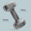 SPORTNOW Set of 2 Hex Dumbbells, Neoprene Weights Pair with Non-Slip Grip, Home Gym Fitness Training Equipment, 2 x 6kg, Grey