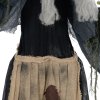 HOMCOM 160cm Witch Outdoor Halloween Decoration, Halloween Animatronic with Sound Activated, Light Up Eyes, Sound Effects, Animated Prop for Haunted House