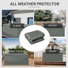 Outsunny 600D Oxford Outdoor Garden Furniture Sofa Set Cover, Waterproof Anti-UV Rattan Sun Lounger Protection Protector Cover, 275L x 205W x 90Hcm, Grey