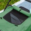 PawHut Large Dog Stroller Dog Pram Foldable Pet Pushchair with Safety Leashes for Medium, Large Dogs - Green