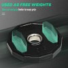 SPORTNOW Olympic Weight Plates Set, Metal and Rubber Bumper Plates Weights Discs with 2