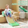 AIYAPLAY Sofa Slide for Kids, Toddler Slide with 130cm Extended Length, Non-Slip Pads, Indoor Kids Slide for Sofa, Bed, Stairs, Easy Assemble & Storage, Green