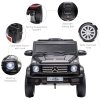 HOMCOM Mercedes Benz G500 Licensed 12V Kids Electric Ride On Car  Toy with Parental Remote Control Battery-powered 2 Motors Music Lights MP3 for 3-8 Years Old Black