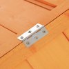 PawHut Chicken Run, Wooden Chicken Coop with Nesting Box, Openable Roof for 4-8 Chickens, Rabbits, Ducks, for Garden - Orange