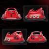 AIYAPLAY Angry Bird Licensed 12V Kids Bumper Car, 360 Rotation Waltzer Car with Joysticks, Remote Control, Music USB LED Lights, for 3-5 Years Old - Red