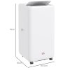 HOMCOM 12000 BTU Portable Air Conditioner, 5 in 1 Air Conditioning Unit, Dehumidifier with Remote, LED Display, 2 Speeds, 24H Timer, Child Lock, Window Venting Kit, 35m², A Energy Efficiency