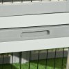 PawHut Rabbit Hutch Outdoor, Wooden Guinea Pig Hutch with Run, Openable Roof, Pull-Out Tray, Ramp for 1-2 Rabbits, 150 x 52.5 x 68 cm, Grey