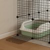 PawHut Cat Cage Indoor, DIY 4 Tier Wire Cat Enclosure with Hammock, Ramps, Doors, Jumping Platforms, Detachable Catio Indoor for 1-3 Cats, 105 x 105 x 140 cm, Black