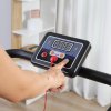 HOMCOM Electric Treadmill Walking Pad, 1-10km/h Folding Running Machine, Gym Fitness Exercise with LCD Monitor, Grey