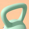 SPORTNOW Soft Kettlebell, 6kg Kettle Bell with Non-Slip Handle for Home Gym Weight Lifting and Strength Training, Grey and Green