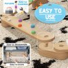 AIYAPLAY Wooden Balance Beam Board for Kids, Indoor Outdoor Play Equipment Build Coordination Agility and Strength, Toddler Obstacle Course for 3-8 Years