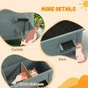 PawHut Outdoor Cat House, Feral Insulate Wooden Kitten House with Removable Floor, Water-Resistant Openable Roof, 85 x 50 x 68.5cm - Charcoal Grey