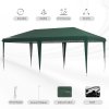 Outsunny Pop Up Gazebo 3 x 6m, Foldable Canopy Tent, Height Adjustable Wedding Awning Canopy w/ Carrying Bag, Green