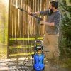 Outsunny 1800W High Pressure Washer, 150 Bar Pressure, 420 L/h Flow, Portable Power Washer Jet Wash Cleaner with Adjustable Nozzle, 6M Hose, Hose Reel, Steel Handle for Home Patio Car Driveway, Blue