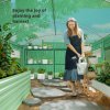 Outsunny 4 x 3 x 2m Polytunnel Greenhouse with 3 Roll-up Doors and Mesh Windows, Walk-in Garden Tunnel Warm House Tent with UV-resistant PE Cover and Galvanised Steel Frame, Green