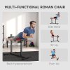 SPORTNOW Back Extension Bench Roman Chair, Hyperextension Bench with Adjustable Leg Roller for Back, Abdominal and Gluteal Training