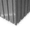 Outsunny 8.5 x 6ft Metal Shed with Lightsky Panels, Garden Storage Tool House with Double Doors for Garden, Patio and Lawn, Grey